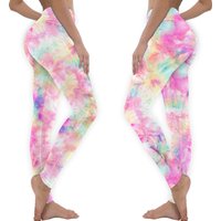 Candy Colors Tie Dye Stretchy Leggings