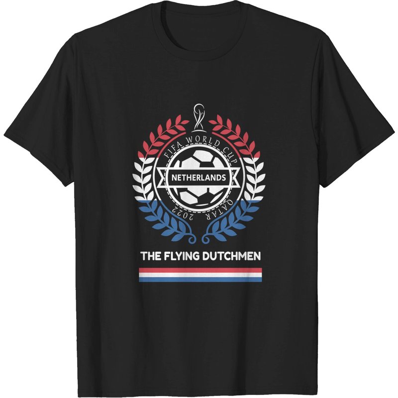 Netherlands Soccer Shirt, Fifa World Cup 2022 — Mens T Shirts