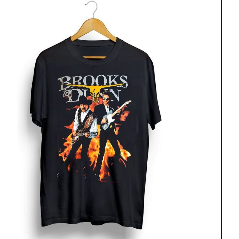 Brooks And Dunn Tshirt, Vintage Country Concert Unisex T Shirt — T-shirts pour hommes