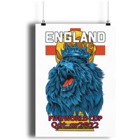 England World Cup Wall Art, Qatar World Cup 2022 Poster — Affiches et impressions