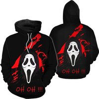 Ghost Face 3d Hoodie, Halloween 3d Hoodie — Sweats à capuche pour hommes