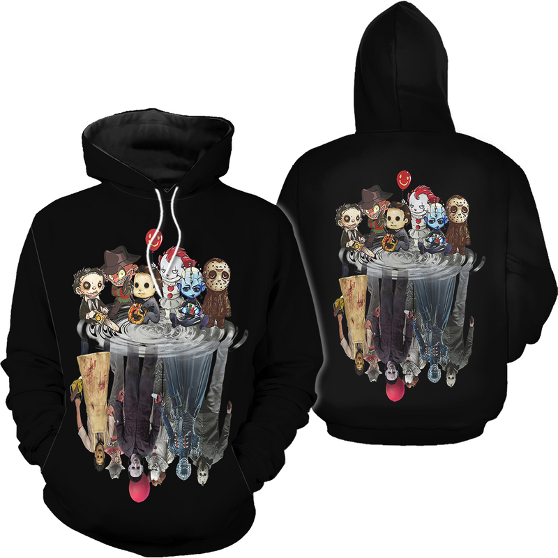 Cute Horror Movie Character 3d Hoodie — Sweats à capuche pour hommes