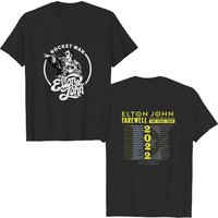 Elton John Farewell Tour 2022 Double Sided T-shirt