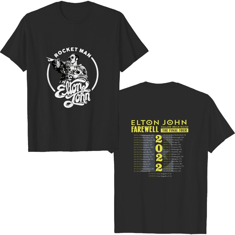 Elton John Farewell Tour 2022 Double Sided T-shirt — T-shirts pour hommes