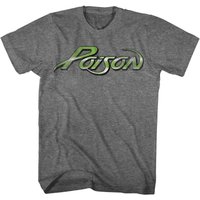 Poison Logo Heather Adult T-shirt — T-shirts pour hommes