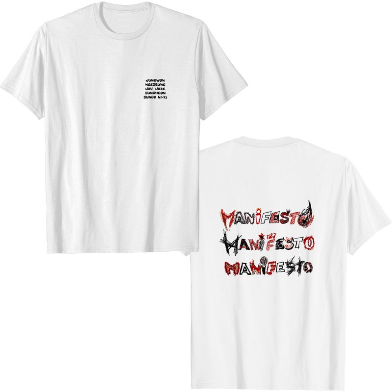 Enhypen 1st World Tour Manifesto Shirt, Enhypen Shirt — T-shirts pour hommes