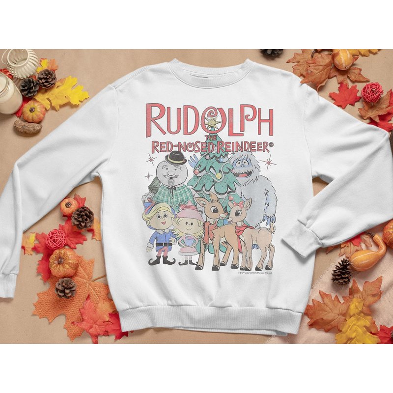 Christmas Sweatshirt, Rudolph The Red-nosed Reindeer Christmas Sweater — Sweats à capuche pour hommes