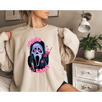 Scream Hello Sidney Sweatshirt, Ghost Face Sweatshirt, Ghost Face Sweatshirt — Sweats à capuche pour hommes