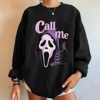 Scream Ghost Face Call Me Sweatshirt Sweatshirt, Scream Ghostface Sweatshirt — Sweats à capuche pour hommes