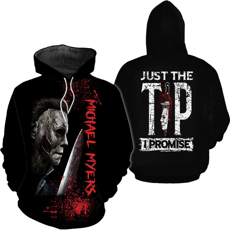 Just The Tip I Promise Michael Myers Halloween Horror Movie 3d Hoodie — Sweats à capuche pour hommes