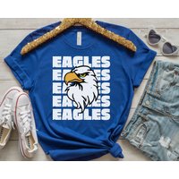 Eagle Mascot Shirt, Eagles Game Day Shirt, Eagles School Shirt — T-shirts pour hommes