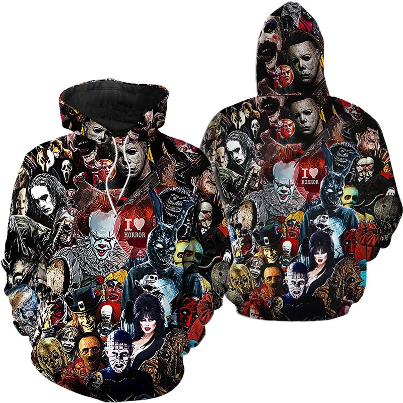 Men's Horror Hoodies 3d Print Pullover Hooded