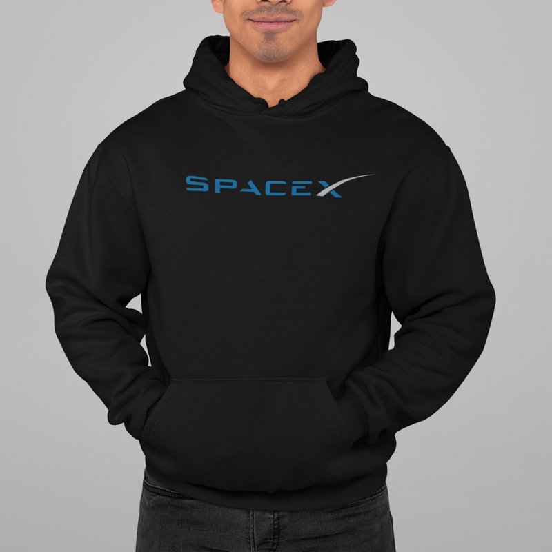 Spacex Hoodie | Spacex Logo Sweatshirt — Sweats à capuche pour hommes
