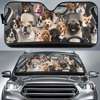 Group Of Dog Driving Car Sun Shades
