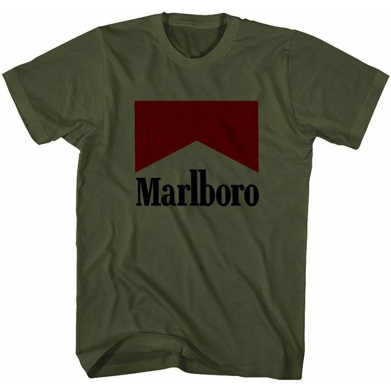 Marlboro Shirt, Vintage 80s Marlboro Cowboy Shirt — T-shirts pour hommes