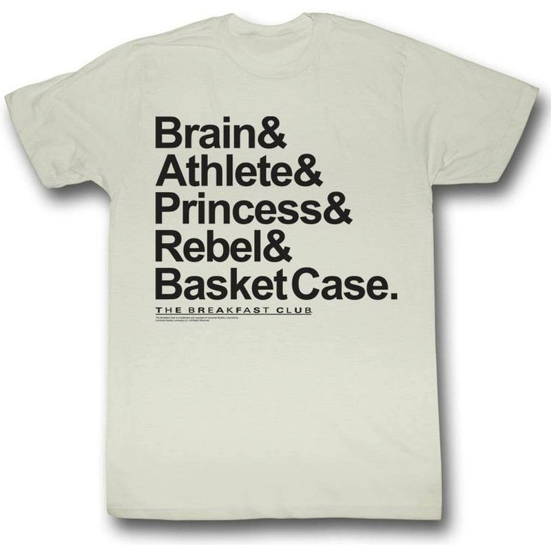 Breakfast Club New Names Natural Adult T-shirt — T-shirts pour hommes