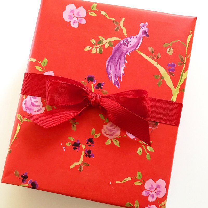Peacock Chinoiserie Wrapping Paper — Papier cadeau et fêtes