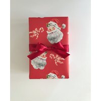 Santa Claus Red Wrapping Paper — Papier cadeau et fêtes