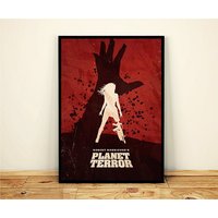 Planet Terror Robert Rodriguez Minimalist Movie Poster
