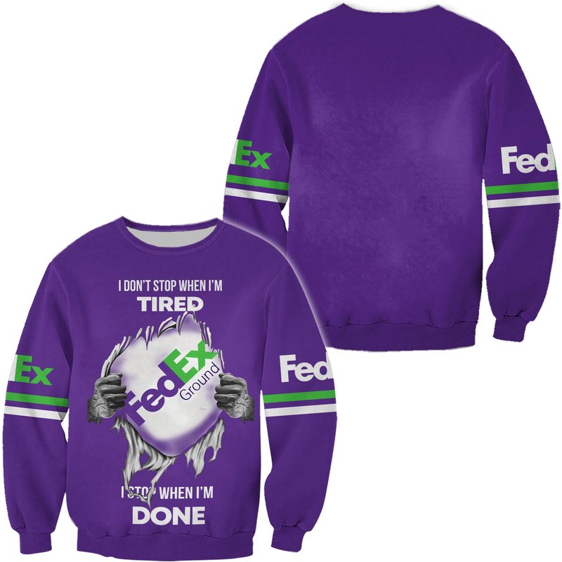 Fedex Ground Scratch Christmas 3d Sweater