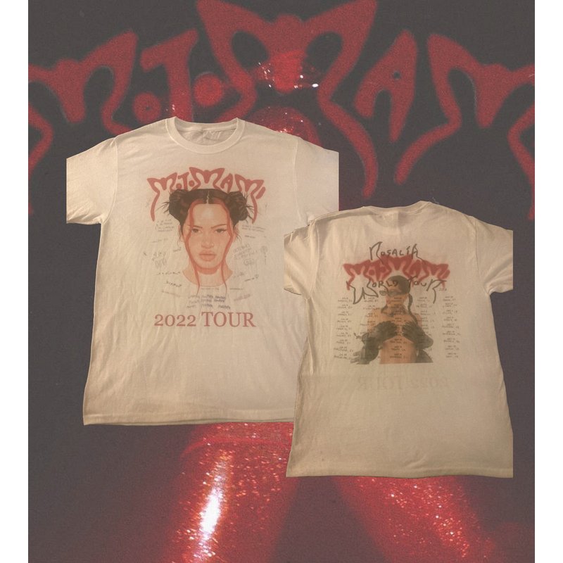 Motomami Tour Rosalia Concert Shirt, Vintage Rosalia Motomami World Tour 2022 Tshirt — T-shirts pour hommes