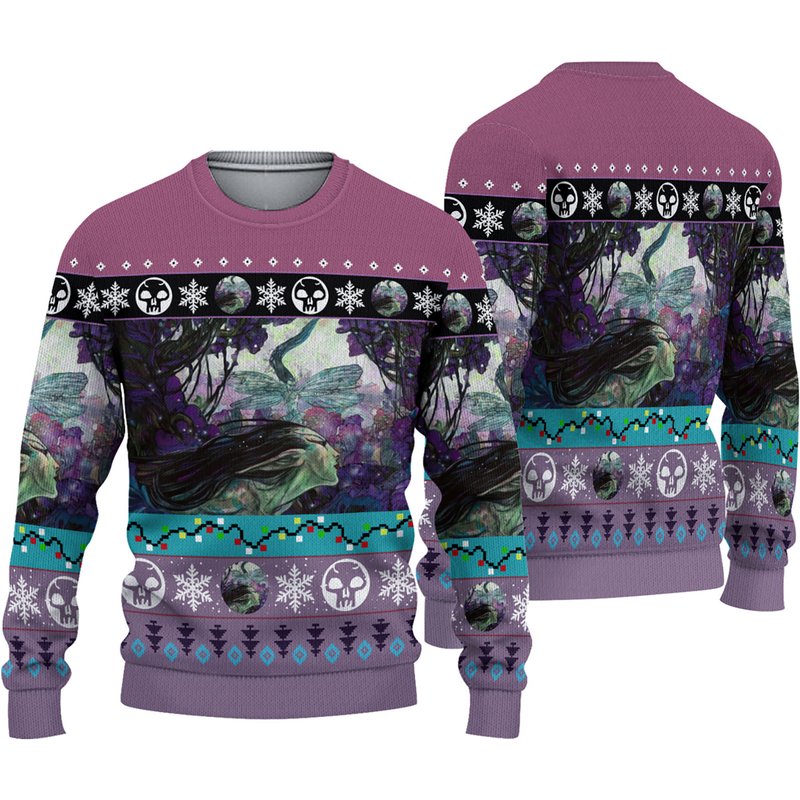 Game Mtg Bitterblossom Christmas 3d Sweater — Mens Sweaters