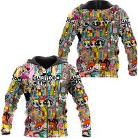 Womens Cartoon Network Full-zip Hoodie — Sweats à capuche pour hommes