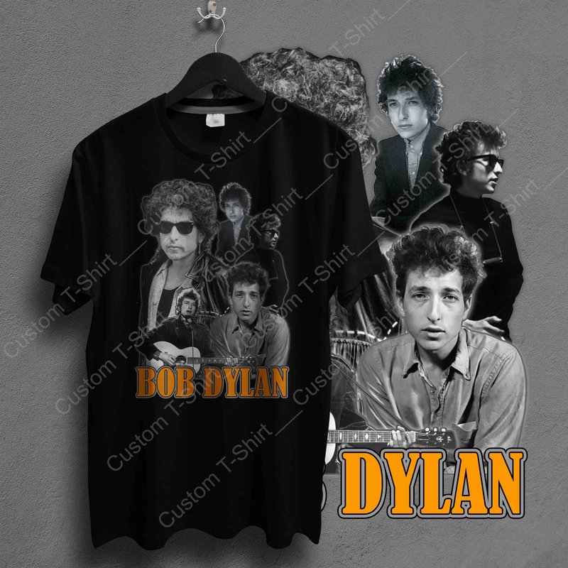 Bob Dylan Vintage 90's Tee | Rolling Thunder Revue Shirt — T-shirts pour hommes