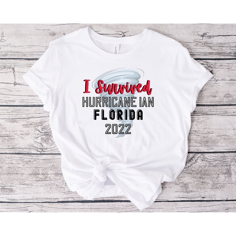 I Survived Hurricane Ian Shirt — Mens T Shirts