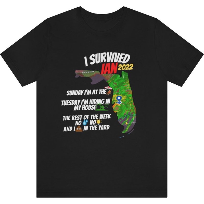 I Survived Hurricane Ian Tshirt — T-shirts pour hommes