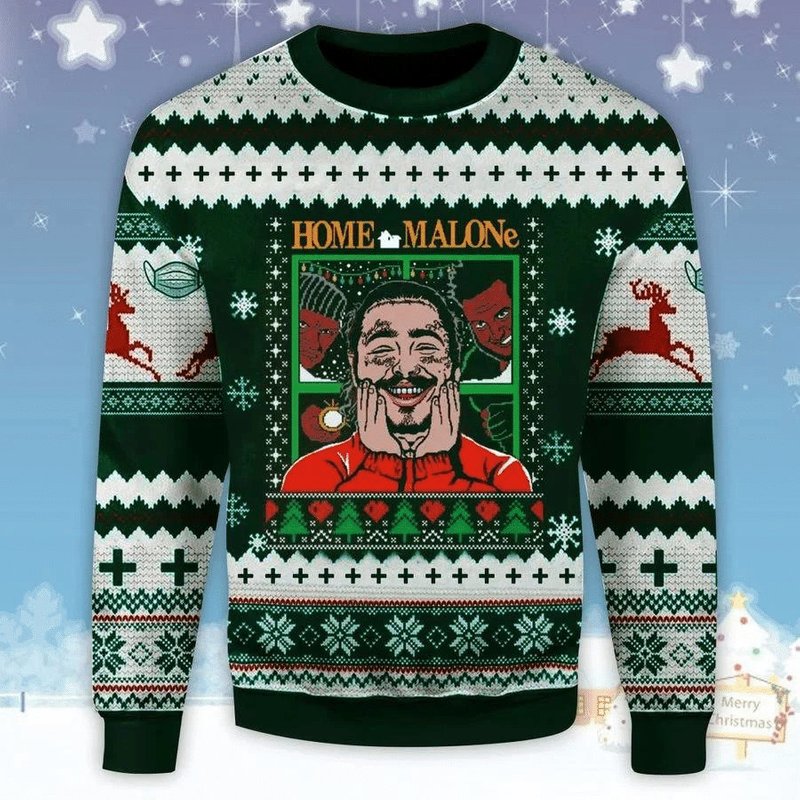 Home Malone Christmas Christmas 3d Sweater — Mens Sweaters