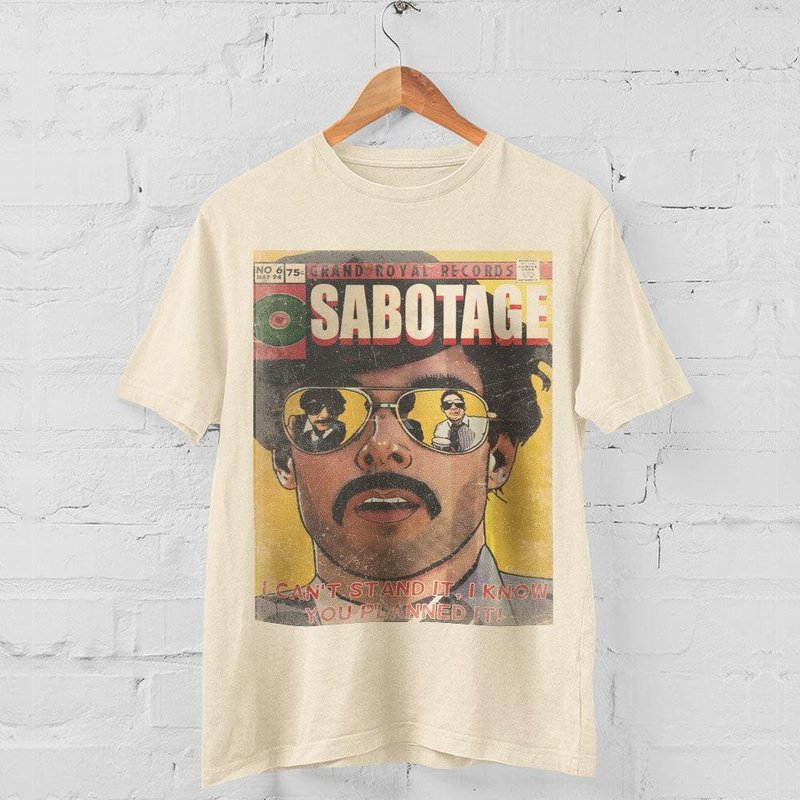 Beastie Boys Sabotage Shirt Vintage Hip Hop T-shirt — T-shirts pour hommes
