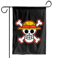 Luffy Straw Hat Pirates Logo - Straw Hat Pirates - Garden Flags — Drapeaux décoratifs