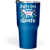 Goat Just A Girl Who Loves Goats Cute Gift Tumblers 30 Oz — Tasses et gobelets