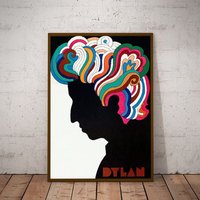 1966 Milton Glaser Bob Dylan Poster — Affiches et impressions
