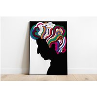 Vintage 1960s Milton Glaser Bob Dylan Poster