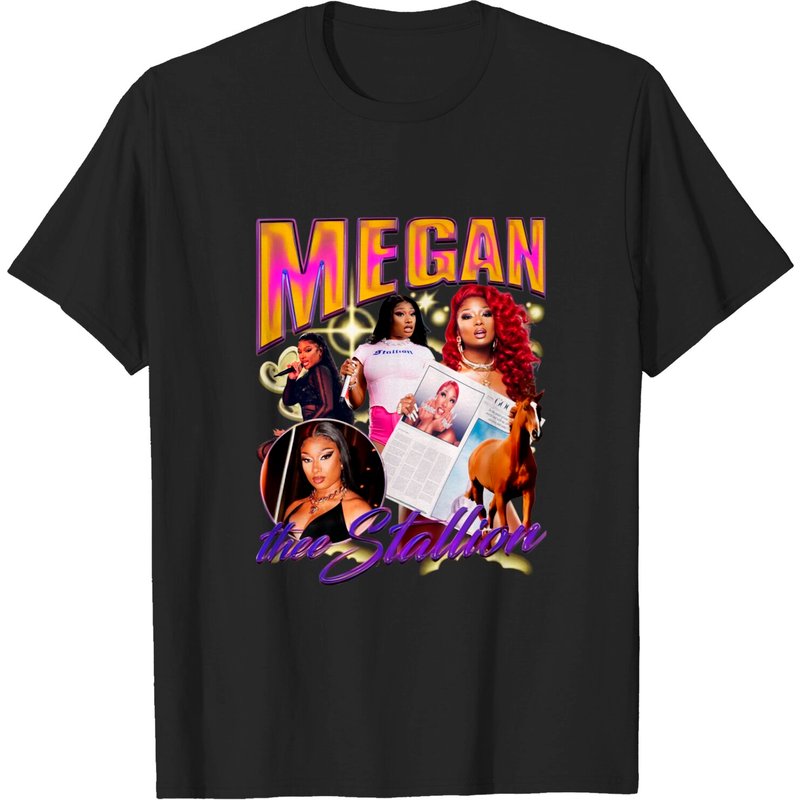 Megan Thee Stallion Vintage Hip-hop T-shirt — T-shirts pour hommes