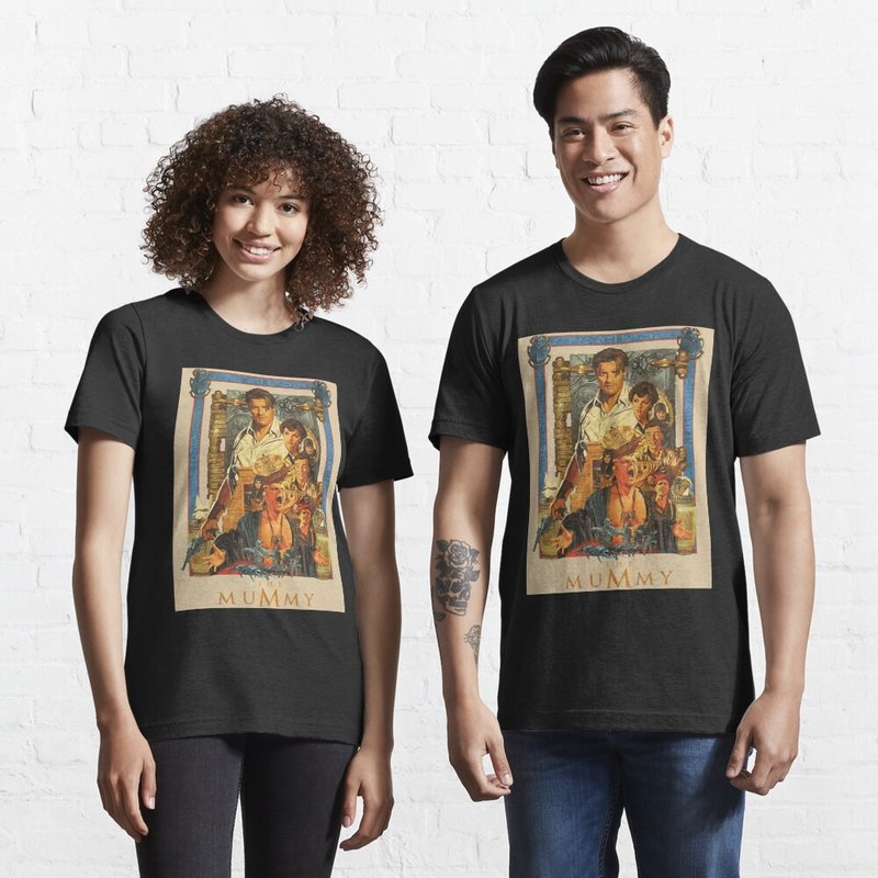 Brendan, Fraser Poster- The Mummy T-shirt — Mens T Shirts