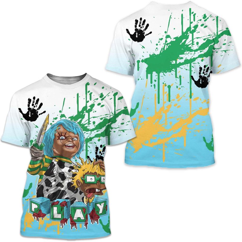 Chucky Chuckie Kills Halloween - Chunky Dunky Gifts Matching 3d T-shirt — Mens T Shirts