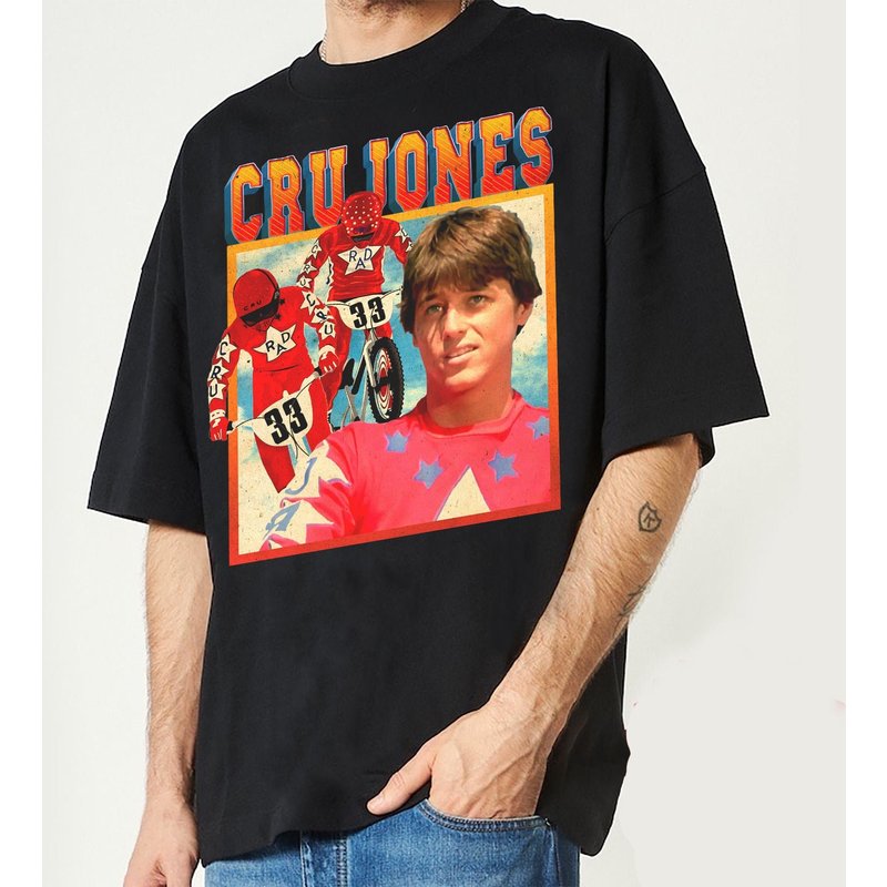 Cru Jones Rad Bmx Racer Vintage T Shirt
