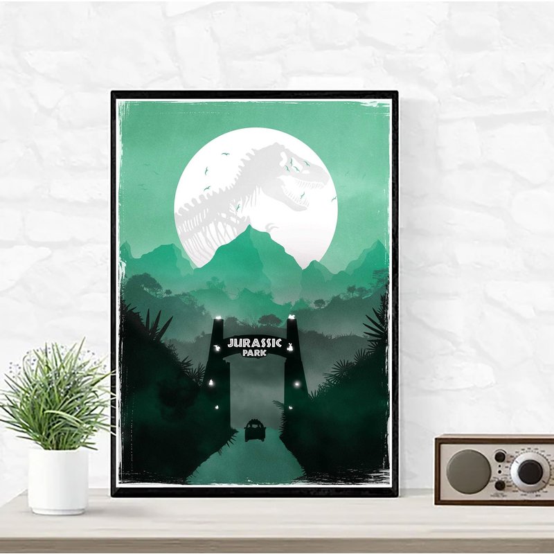 Jurassic Park Classic Movie Minimalist Poster — Posters & Prints