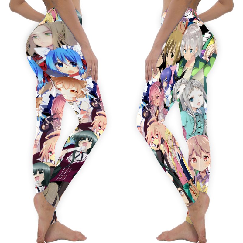 Anime Trap Collage Leggings — Legging femme