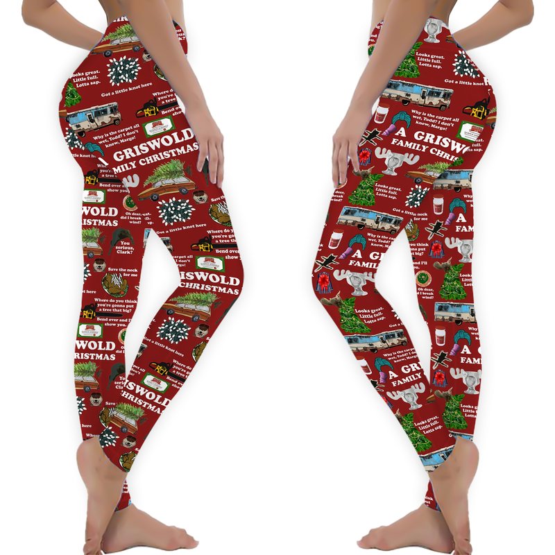 Christmas Vacation Collage Leggings — Legging femme