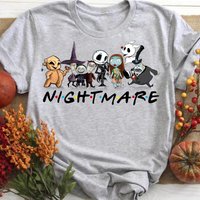 Nightmare Before Christmas Characters, Halloween Shirt — T-shirts pour hommes