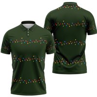 Christmas Lights Golf Polo