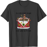On A Dark Desert Highway Cool Wind In My Hair Dachshund T Shirt