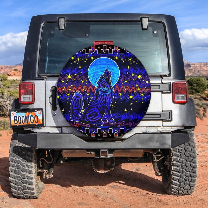 Blue Wolf Southwestern Spare Tire Cover — Truck Accessories