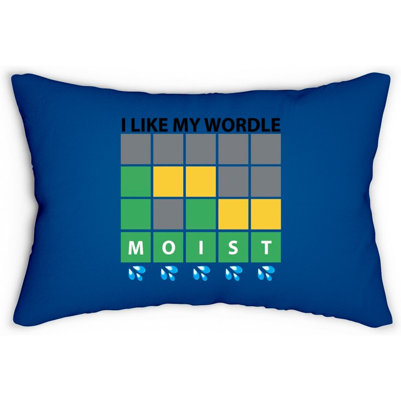 Moist Wordle - Wordle - Lumbar Pillows — Coussins décoratifs