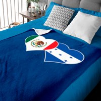 Mexican Honduran Heart Love Mexico Honduras Flag Baby Blankets