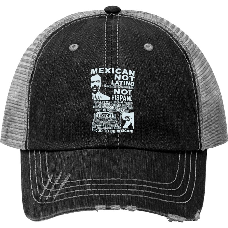 Mexican Not Latino Emiliano Zapata Trucker Hats Cool Mexico Trucker Hat — Casquette de baseball